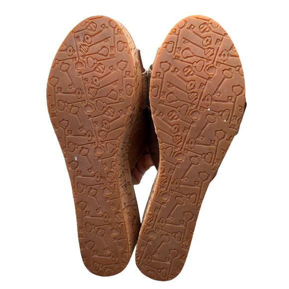 Fossil Women Marla Cork Wedge Buckle Platform Side Shoe Size 6.5 - Picture 7 of 10